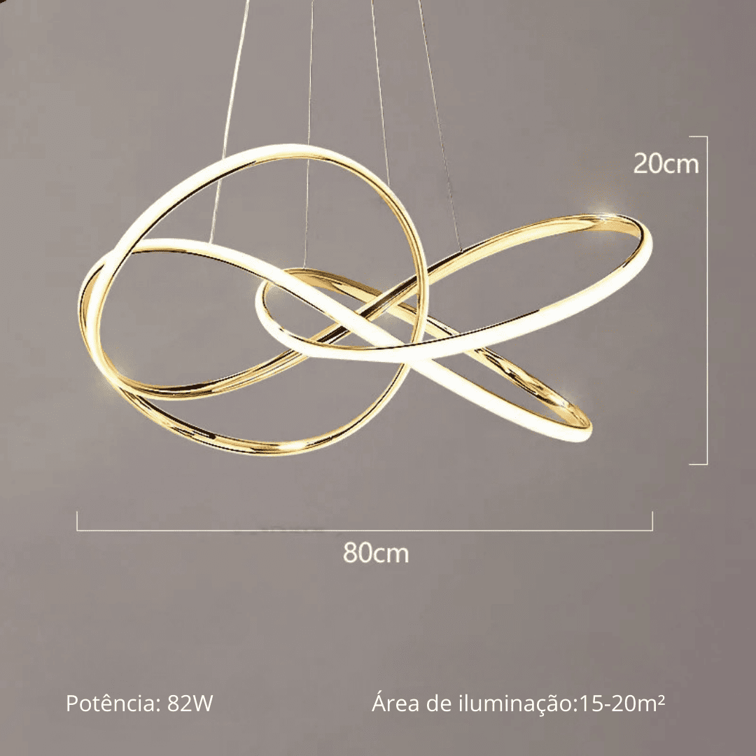 Lustre Para Sala Excecutive - Golden Evolut