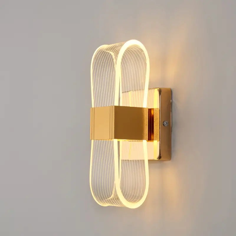 Arandela de Parede LED Nórdica de Luxo 3 Tons de Luz