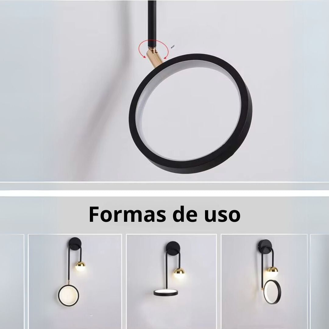 Arandela de Parede De Quarto Moderna Gleam