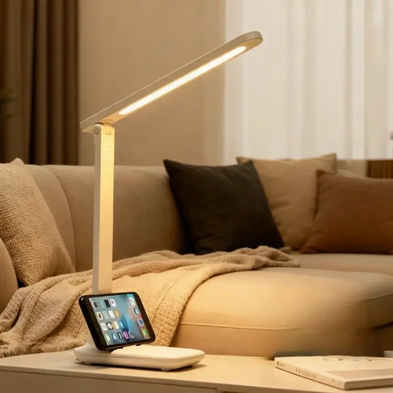 Luminária de Mesa LED Leitura Ajustável Recarregável 3 Modos