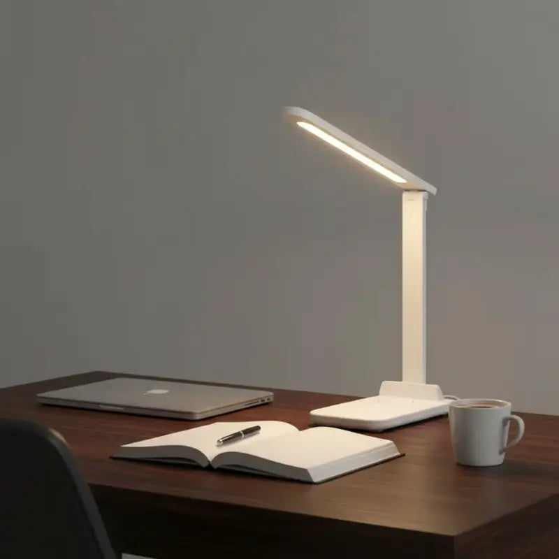 Luminária de Mesa LED Leitura Ajustável Recarregável 3 Modos