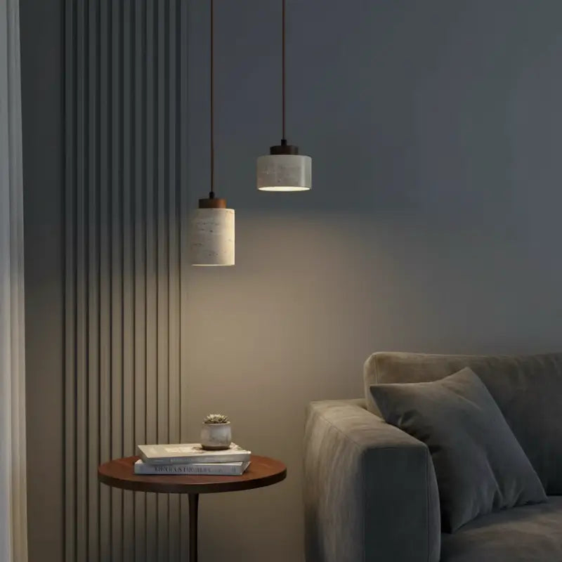 Luminária de Teto Pendente Wabi-Sabi Estilo Japonês