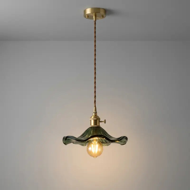 Luminária de teto Pendente LED Nórdica em Vidro Colorido