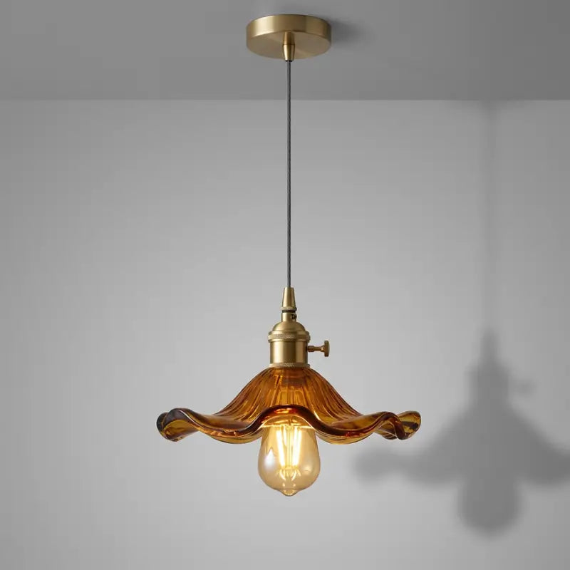 Luminária de teto Pendente LED Nórdica em Vidro Colorido