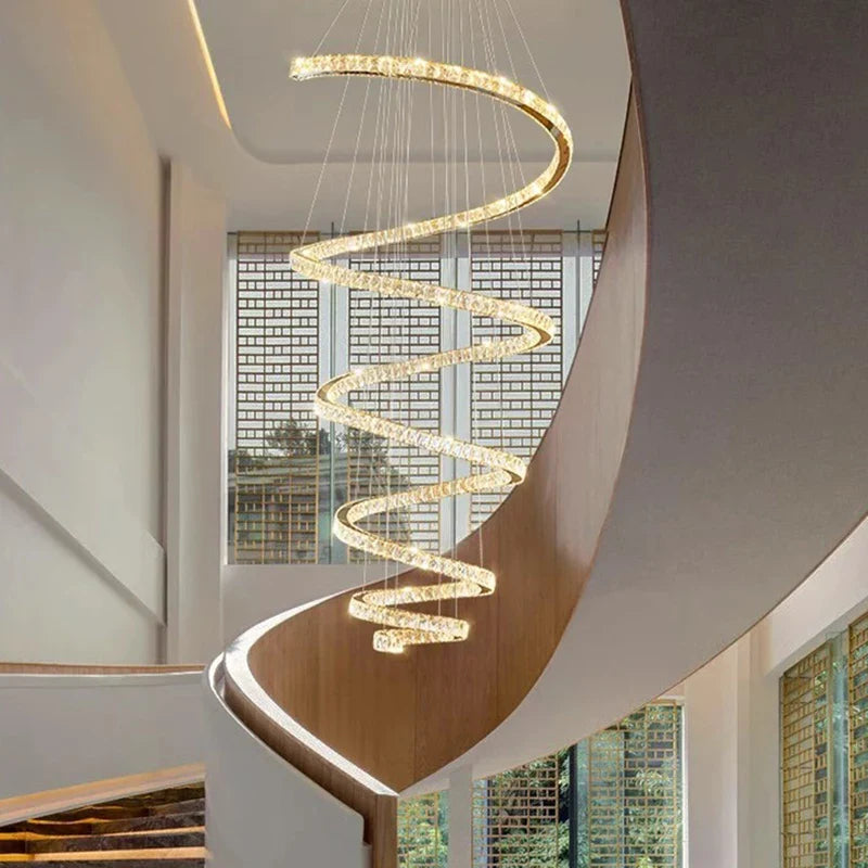 Lustre Circular Cristal Moderno Pendente Para Sala De Jantar
