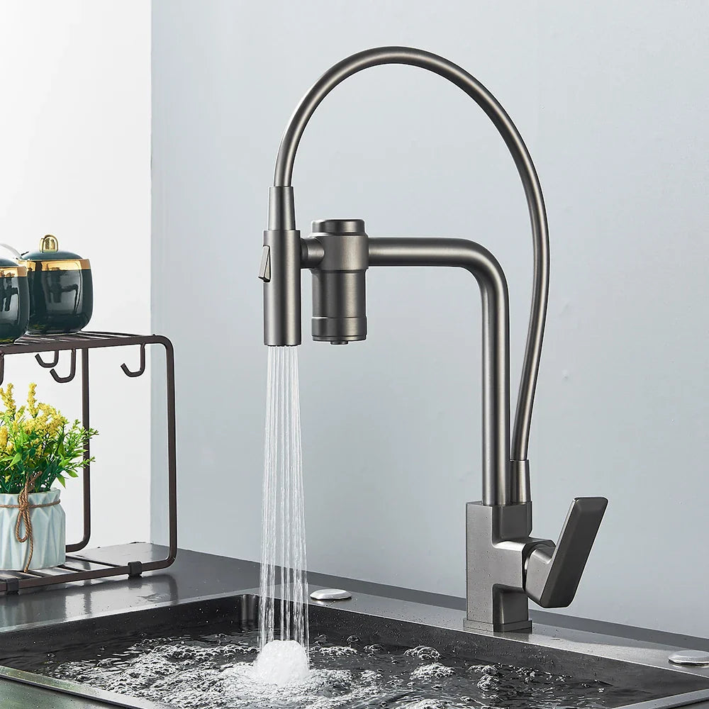 Torneira Para Cozinha Com Filtro Gourmet Modelo 2 em 1 Com Misturador