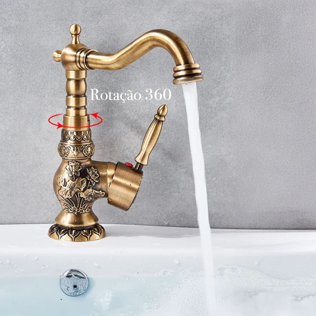 Torneira Monocomando Modelo Antique Luxe