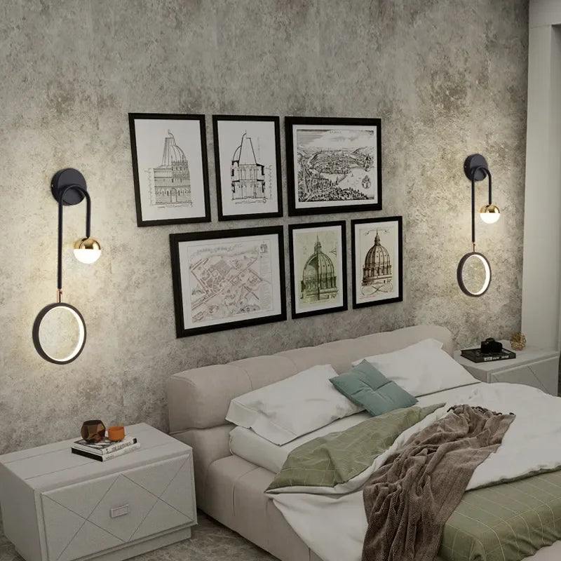 Arandela de Parede De Quarto Moderna Gleam