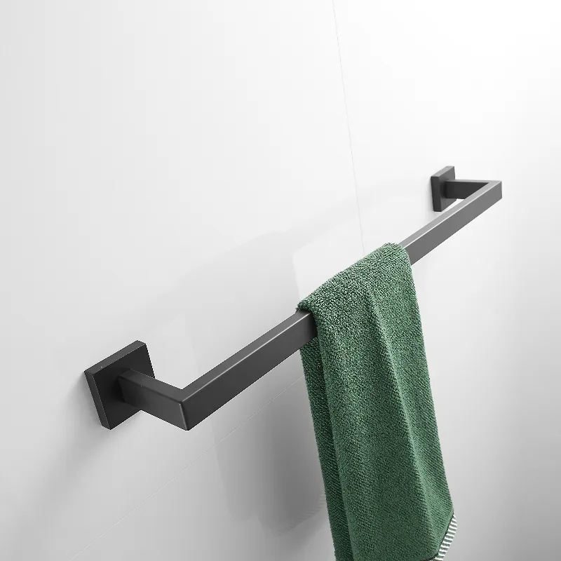Porta Toalha De Banheiro Inox Quadrado Suporte Toalheiro 40/60cm