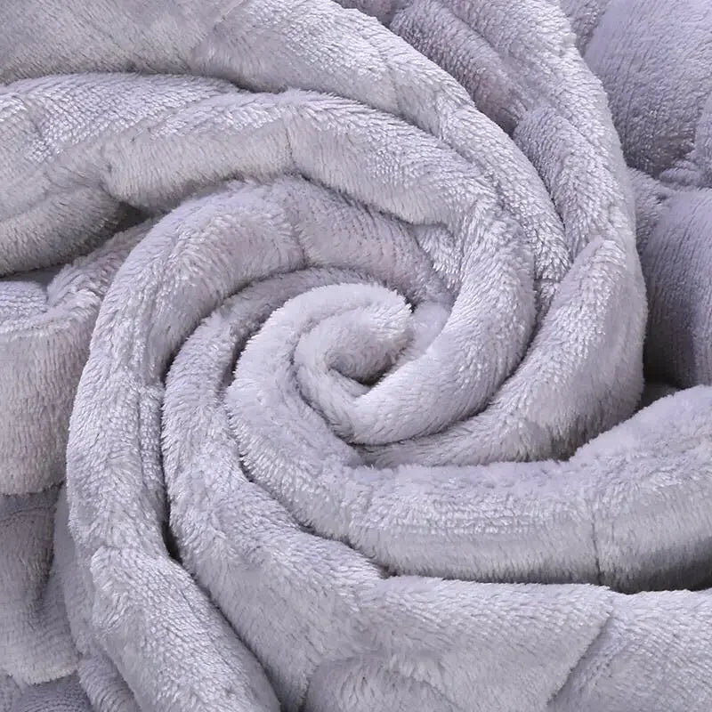 Capa de Sofá Veludo Xadrez Pelúcia Antiderrapante Espessada Branco Lavielle