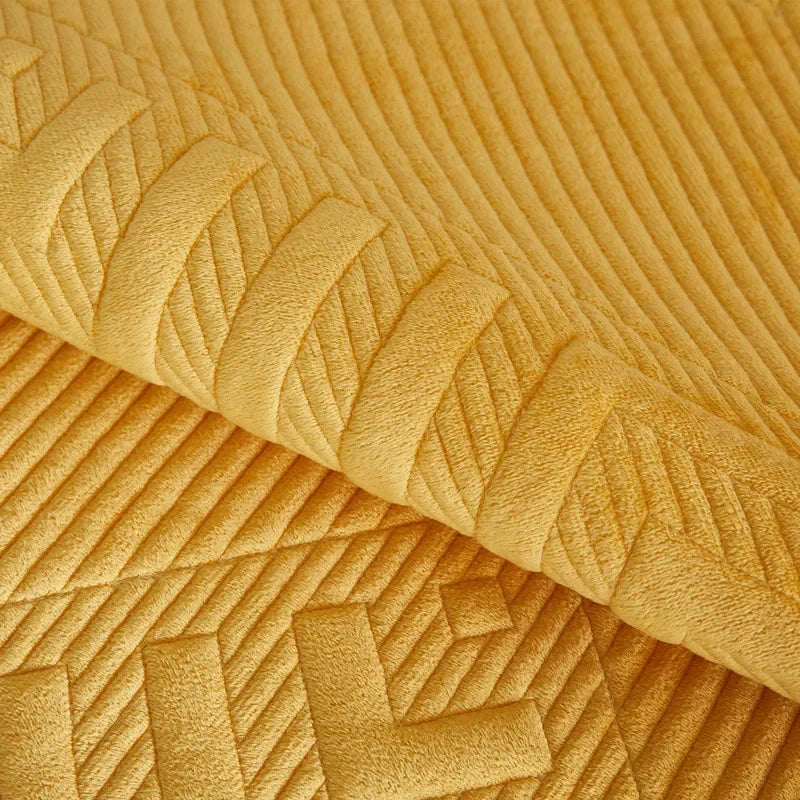 Capa para Sofá Plush Acolchoada Antiderrapante Impermeável Amarelo Lavielle