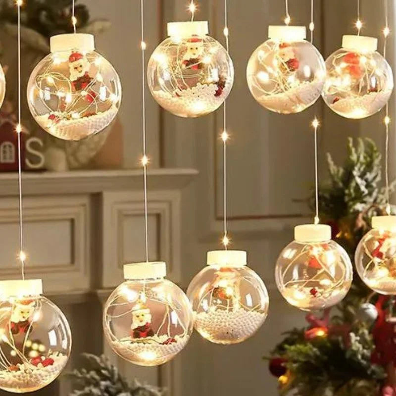 Cordão de Luzes Led Decorativas para Natal com Bolinhas Festivas Lavielle