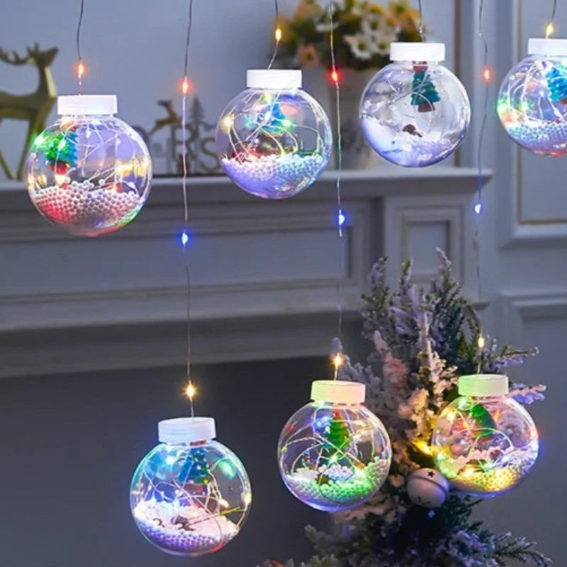 Cordão de Luzes Led Decorativas para Natal com Bolinhas Festivas Lavielle