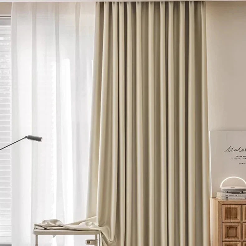 Cortina Blackout Acetinada com Ilhós Isolamento Térmico Lavielle