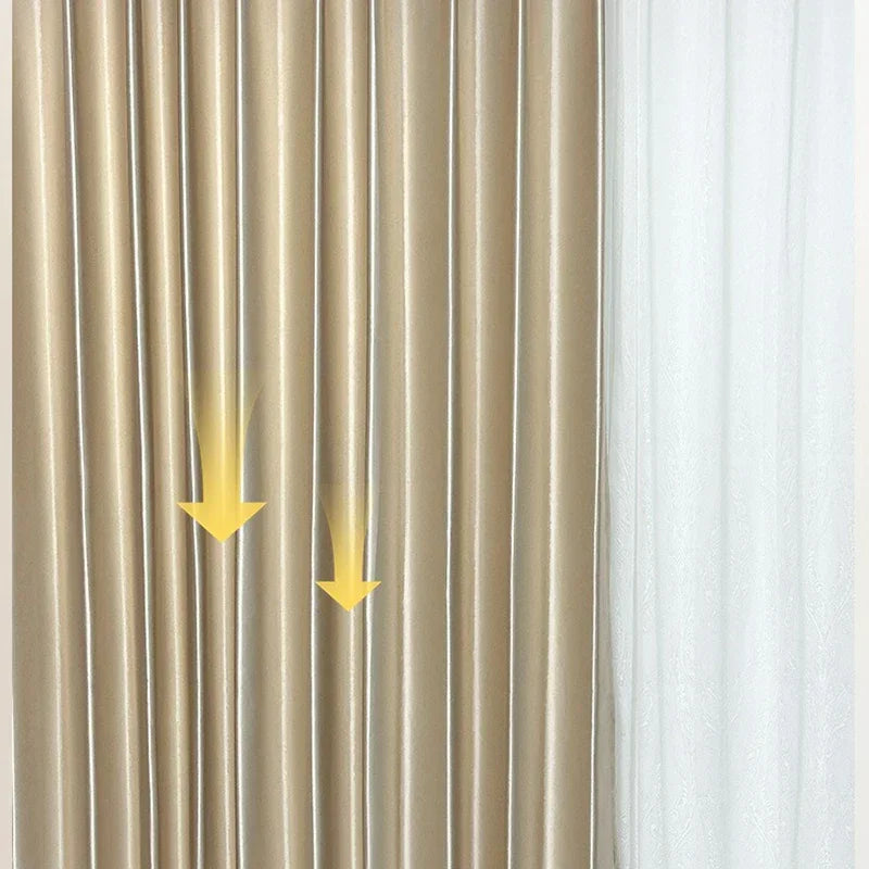 Cortina Blackout Acetinada com Ilhós Isolamento Térmico Lavielle