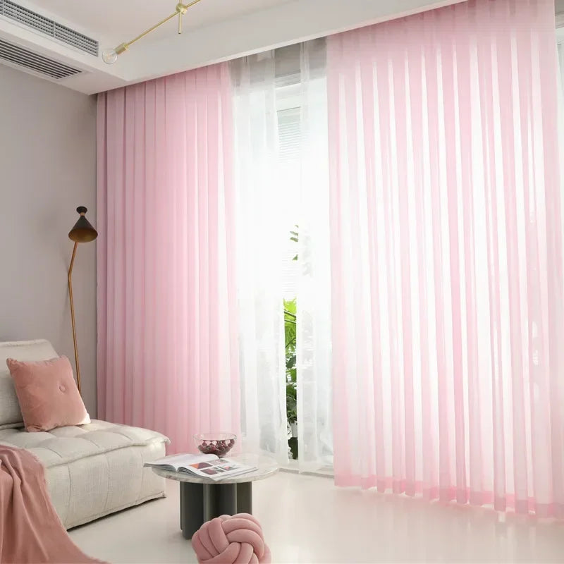 Cortina de Tule Branco Chiffon Super Leve para Sala e Quarto Lavielle