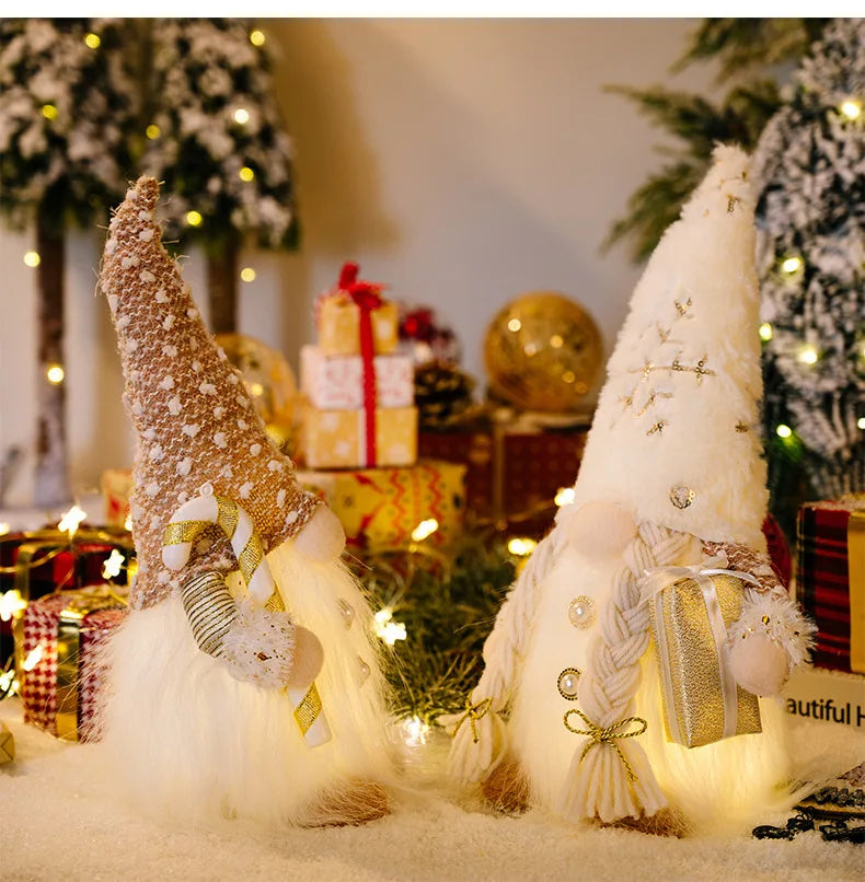 Decoração Natalina Elfos Luminosos Natal Decoração