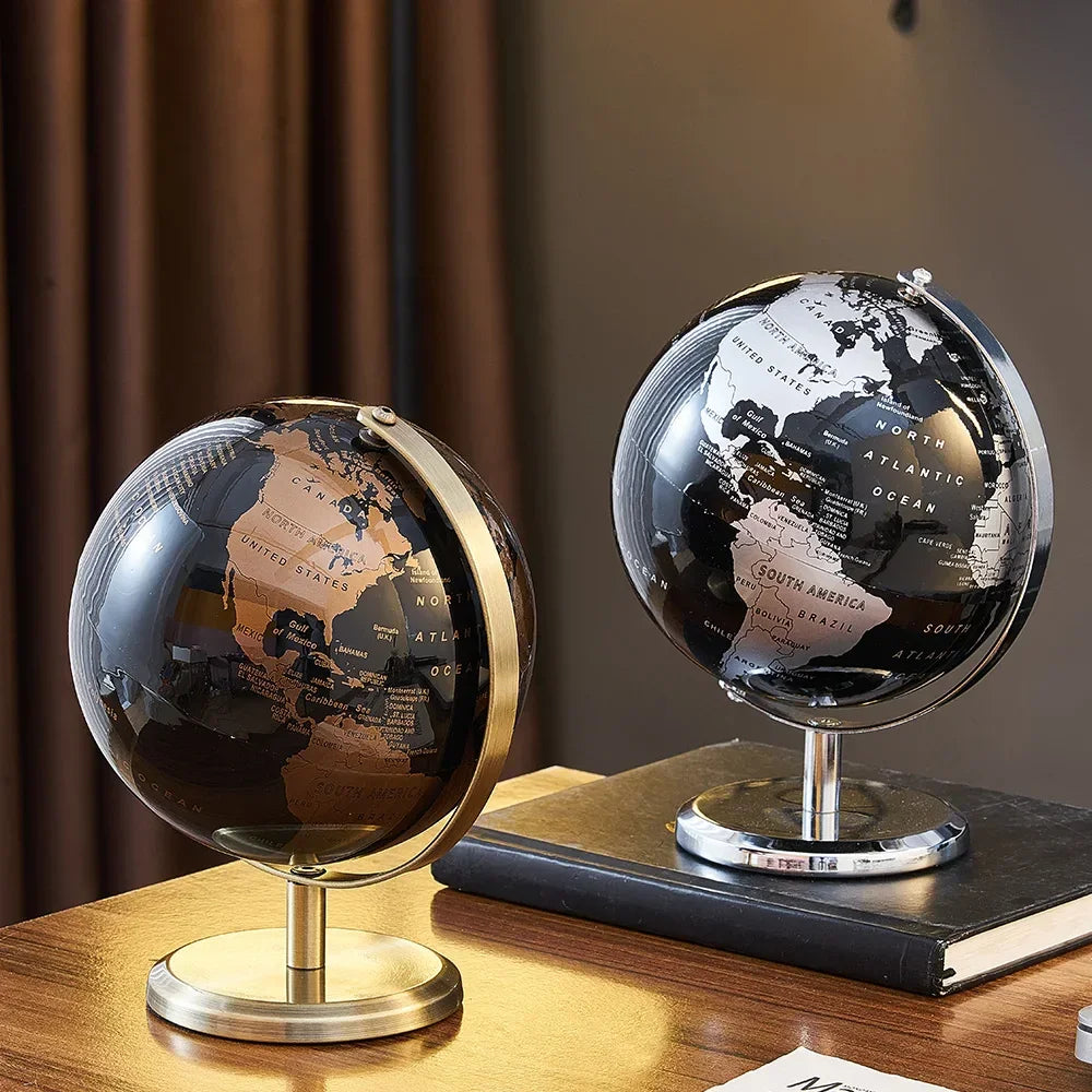 Globo Terrestre Decorativo com Mapa Mundi para Escritório e Estudo Lavielle