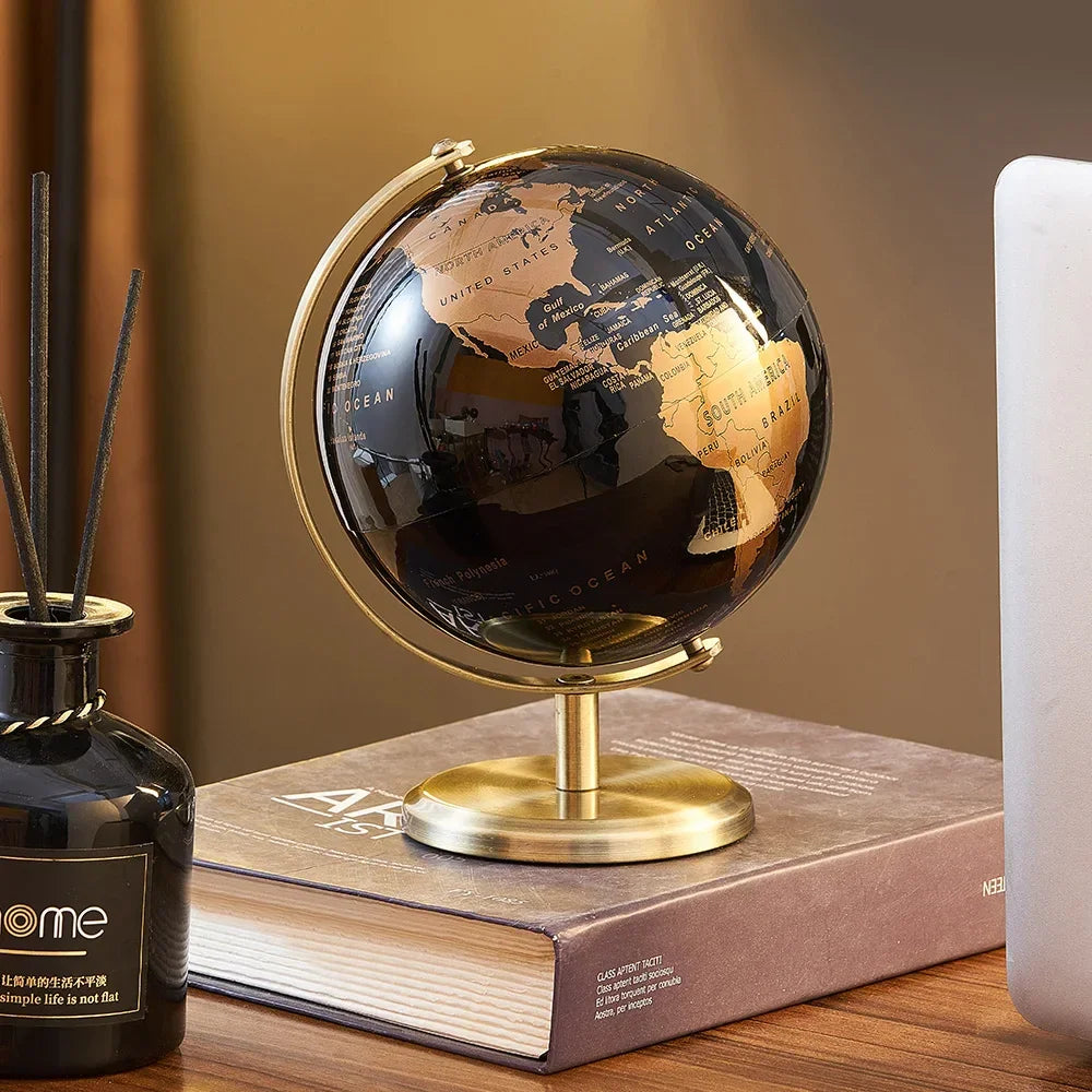 Globo Terrestre Decorativo com Mapa Mundi para Escritório e Estudo Lavielle