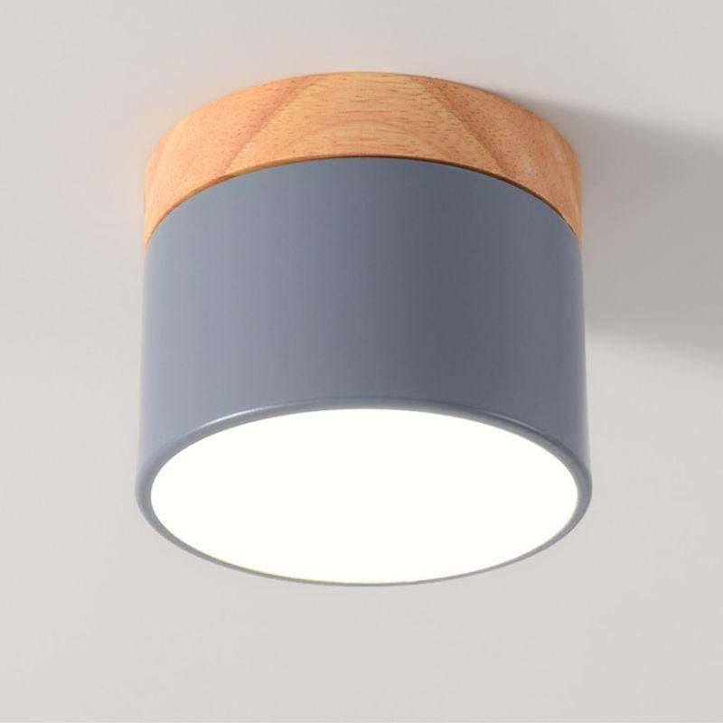 Luminária de Teto Plafon Led Cinza
