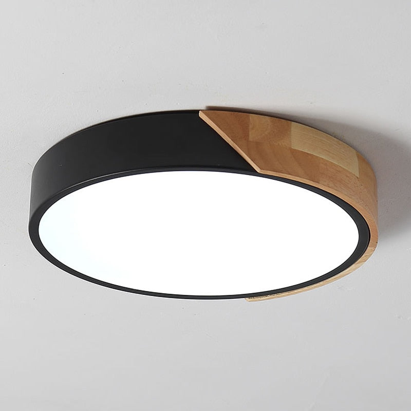 Luminária de Teto Plafon Redondo LED Estilo Nórdico