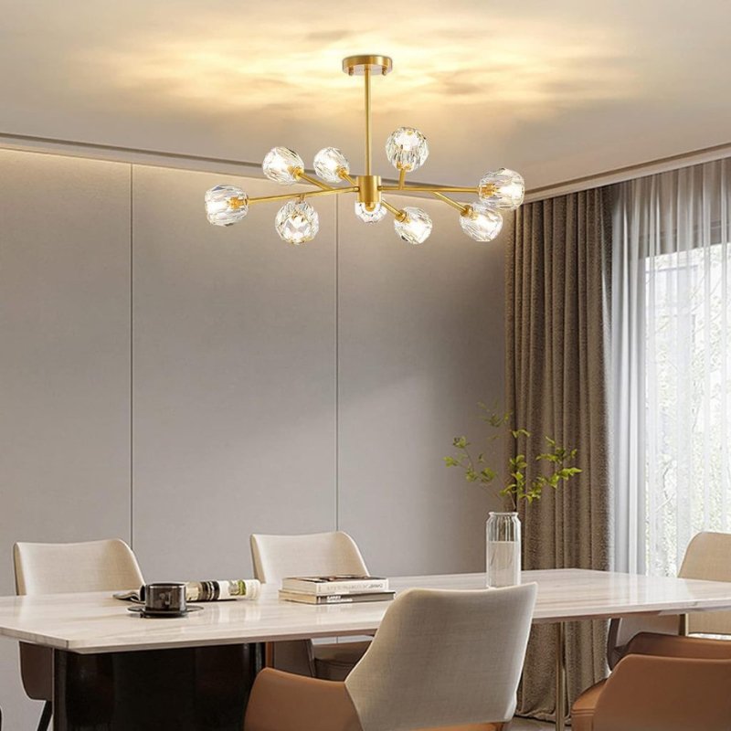 Lustre para Sala de Jantar Moderno em Cristal