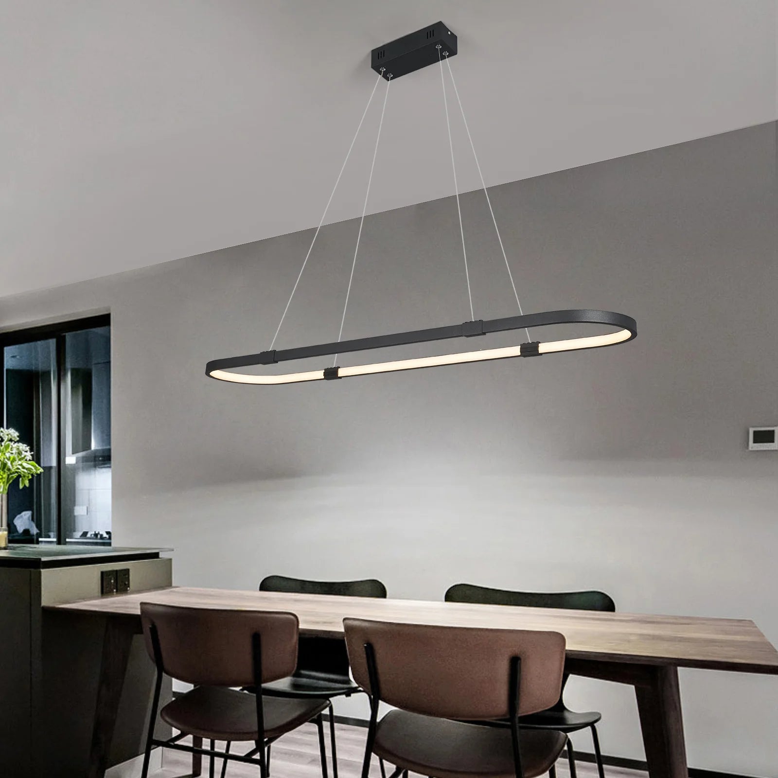 Lustre Pendente Moderno Vallbona com Controle Remoto