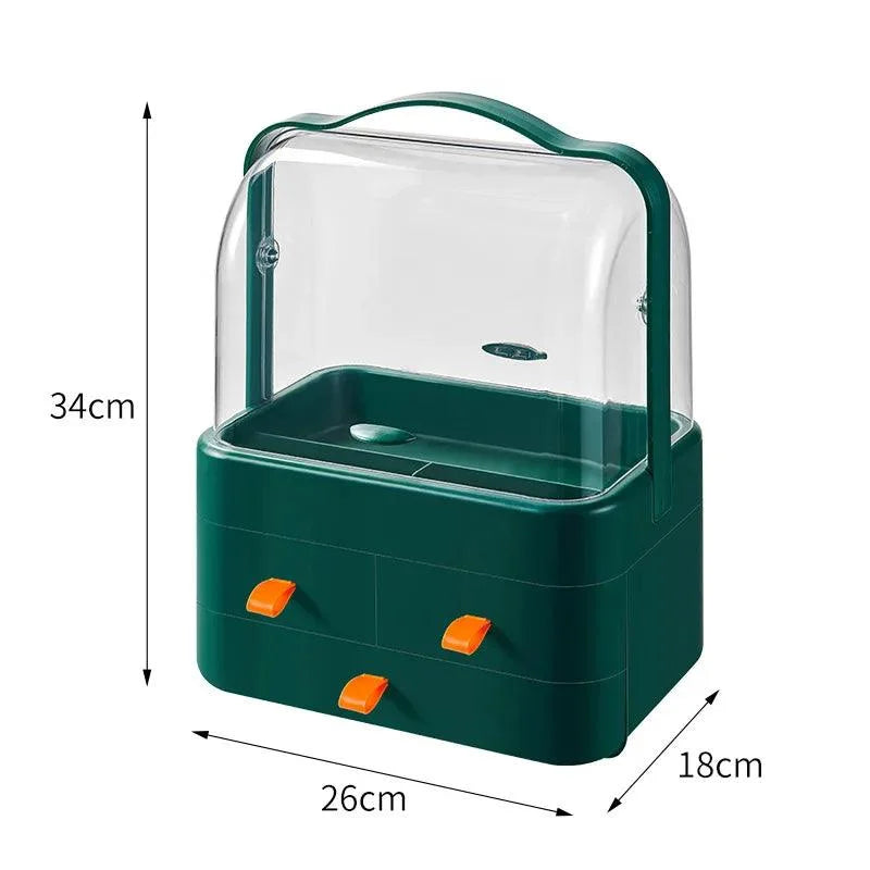 Organizador de Maquiagem e Joias Impermeável Multicolor para Mesa Lavielle