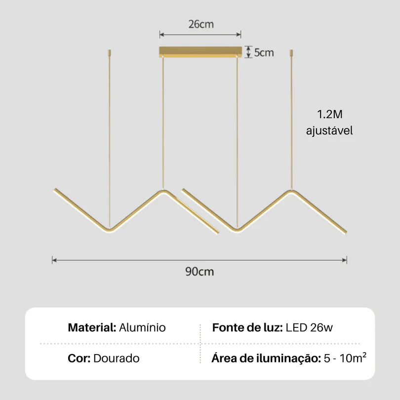 Lustre Pendente Moderno - Minimalista Premium