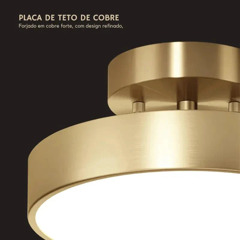 Luminária de Teto LED Redonda Com Ajuste Direcional