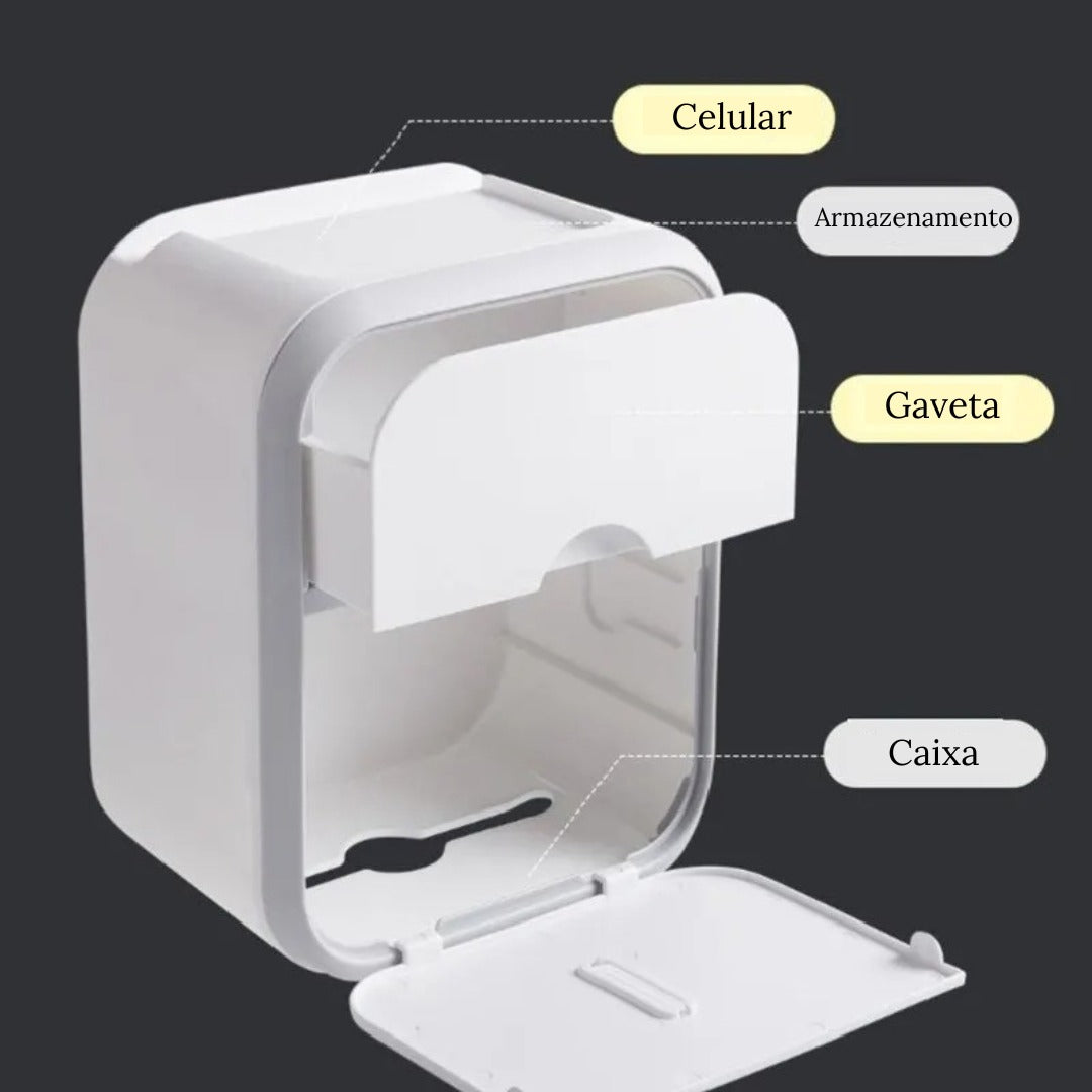 Porta Papel Higiênico Multifuncional