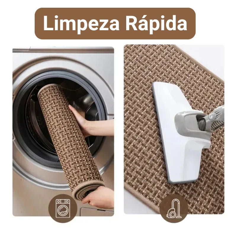 Tapete Antiderrapante Lavável com Padrão Geométrico para Cozinha Lavielle
