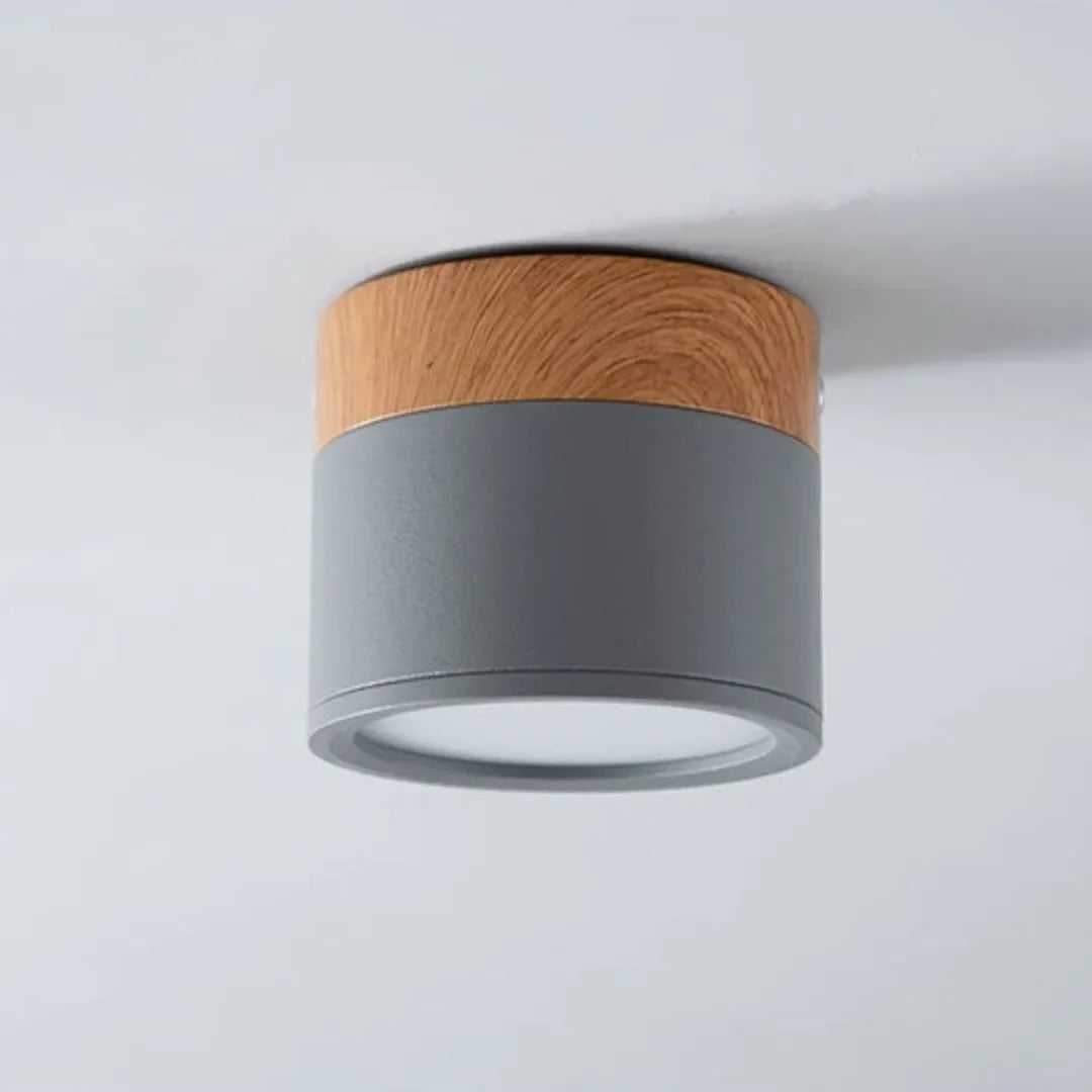 Luminária de Teto Plafon Led Cinza