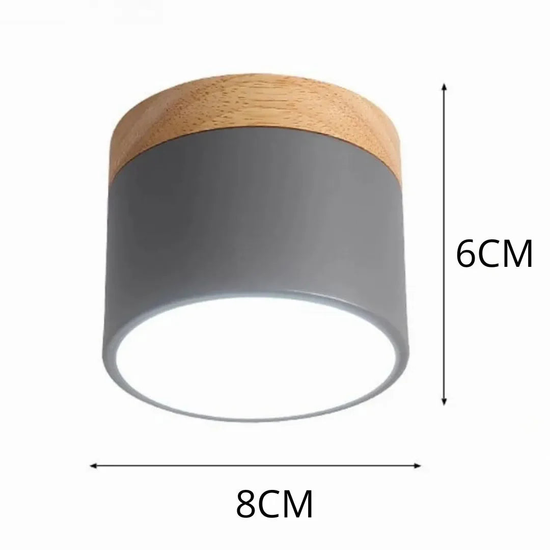Luminária de Teto Plafon Led Cinza