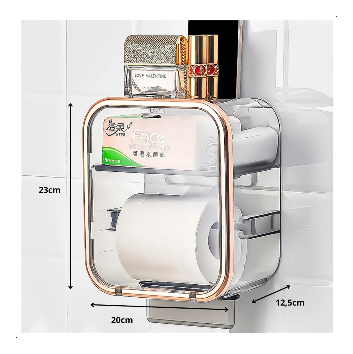 Porta Papel Higiênico Dispenser Organizador Banheiro