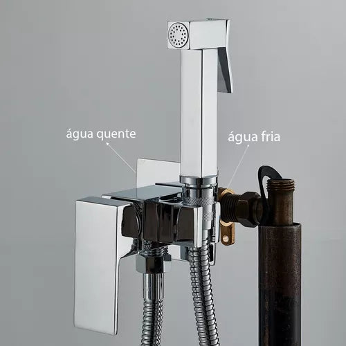 Ducha Higiênica Água Quente e Fria Para Banheiro Moderno