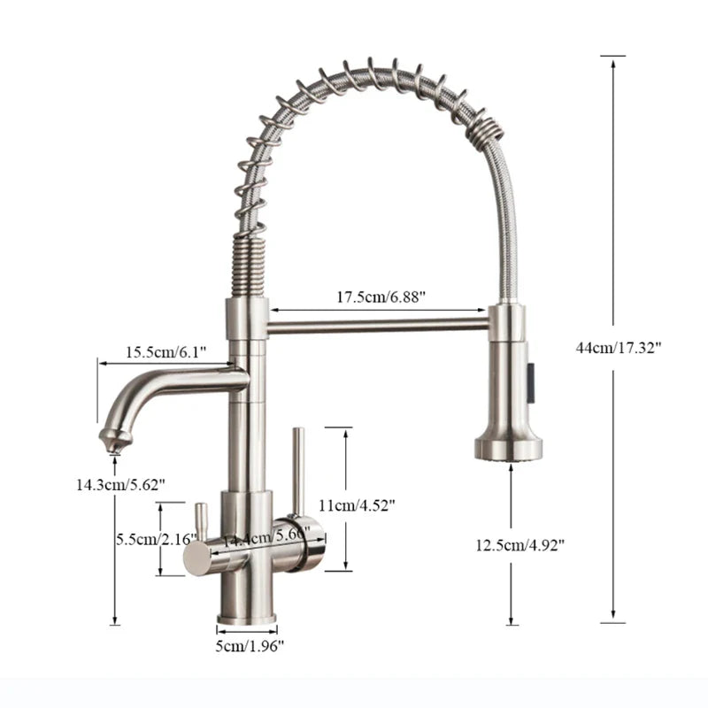 Torneira Gourmet Monocomando Para Cozinha Com Filtro