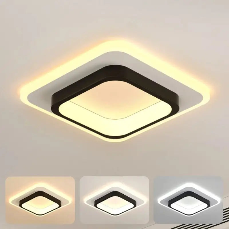 Luminária de Teto LED Moderna Plafon 3 Tons de Luz para Sala e Quarto