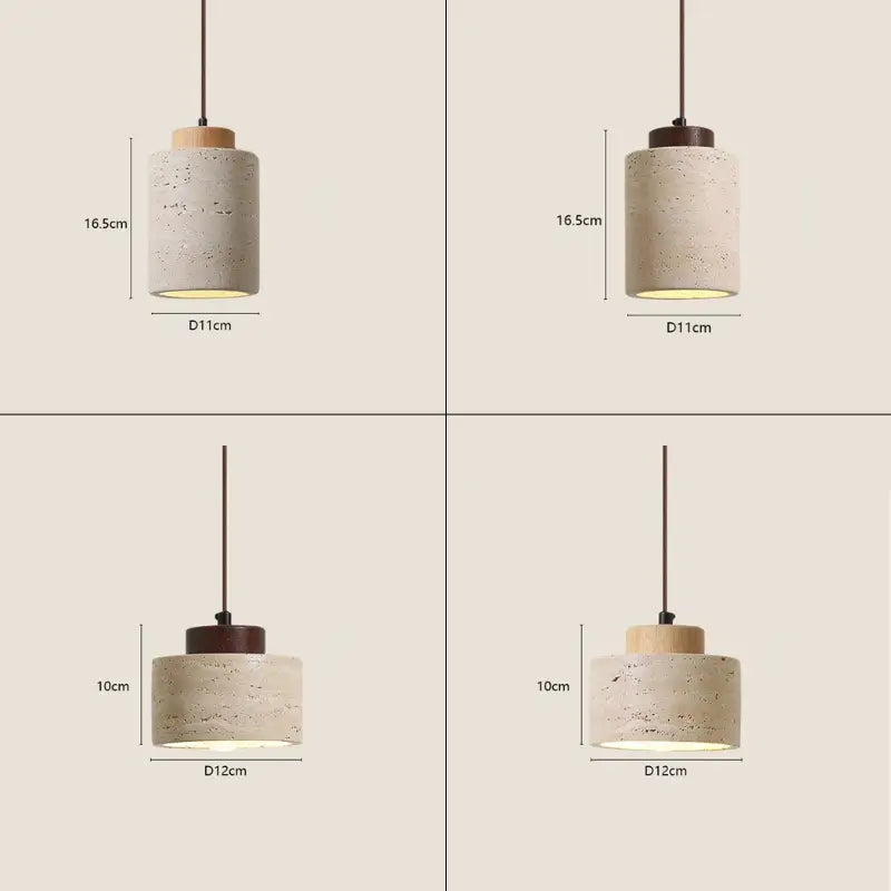 Luminária de Teto Pendente Wabi-Sabi Estilo Japonês