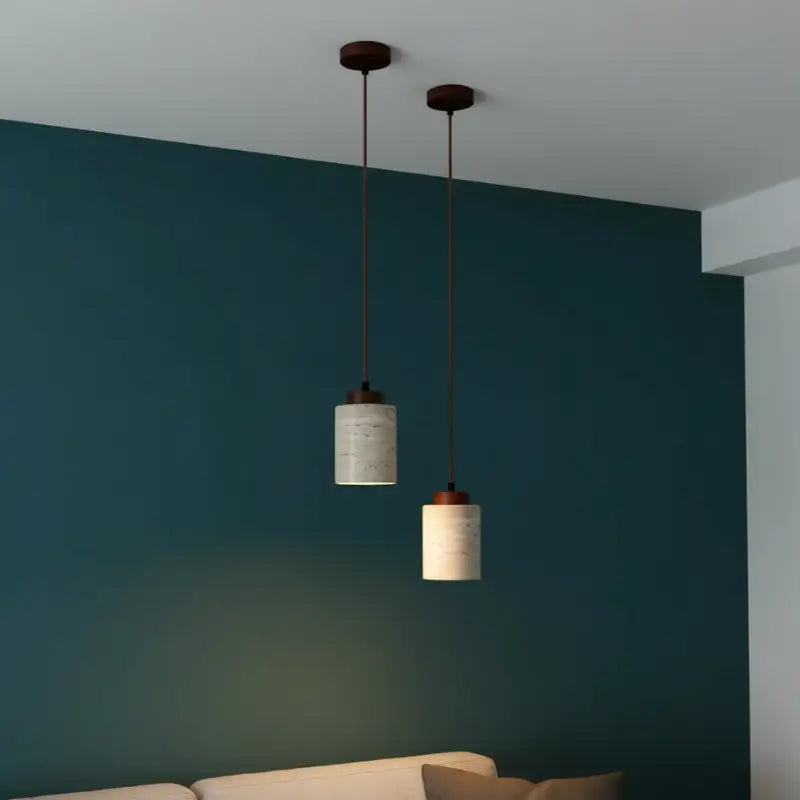 Luminária de Teto Pendente Wabi-Sabi Estilo Japonês