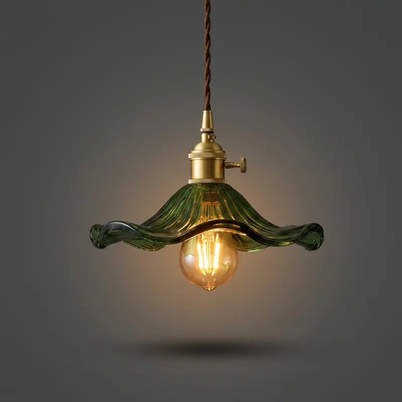 Luminária de teto Pendente LED Nórdica em Vidro Colorido