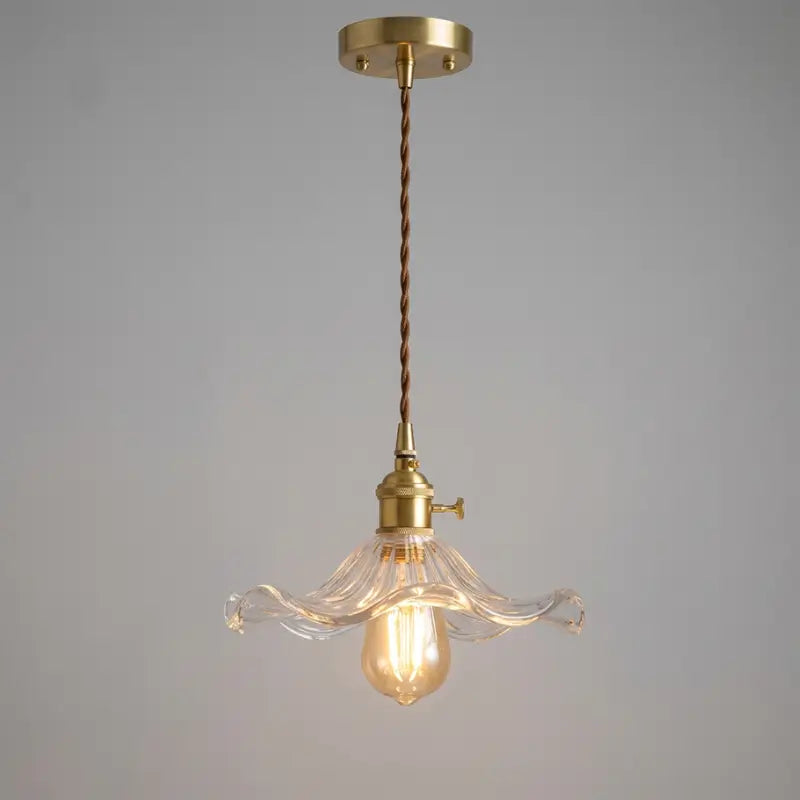 Luminária de teto Pendente LED Nórdica em Vidro Colorido