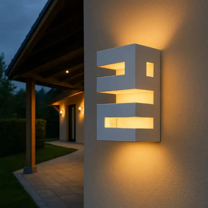 Kit Luminária para Área Externa Frisada