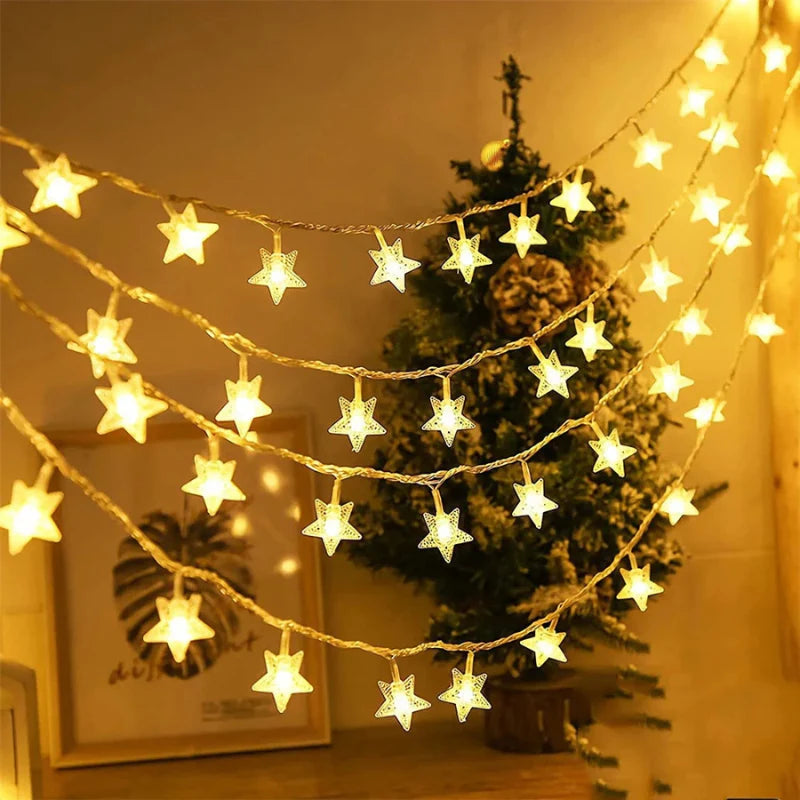 Pisca Pisca Estrela LED 20 Luzes 4 Metros para Decoração de Natal