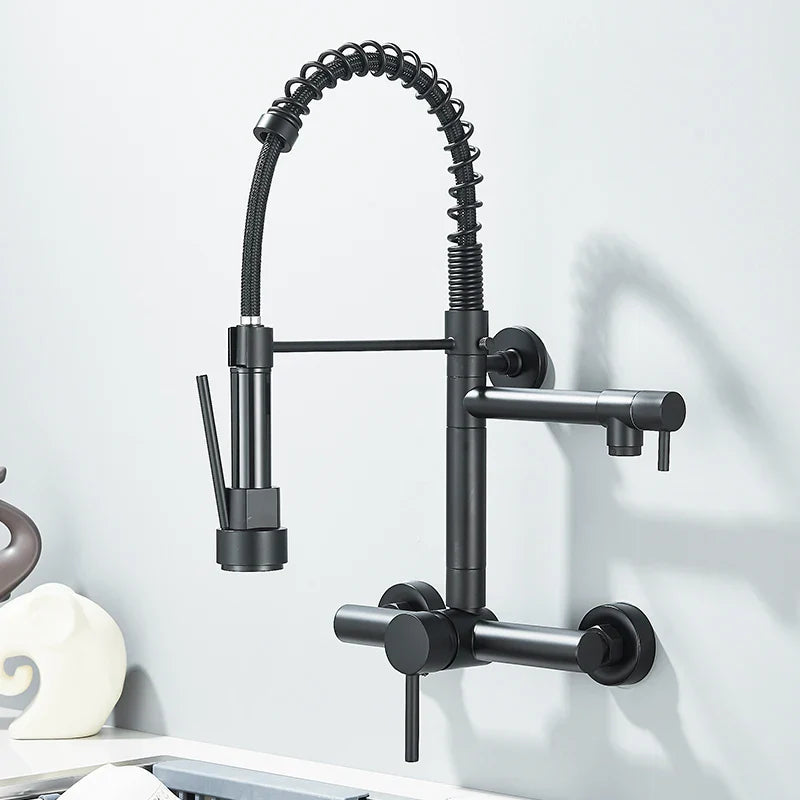 Torneira De Parede Para Cozinha Misturador Modelo Pull Out