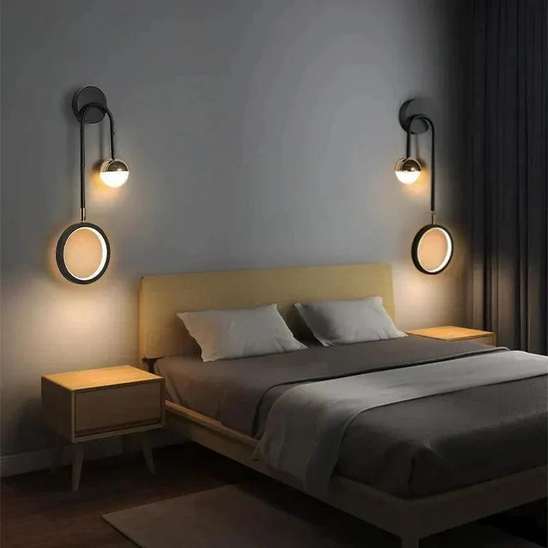 Arandela de Parede De Quarto Moderna Gleam