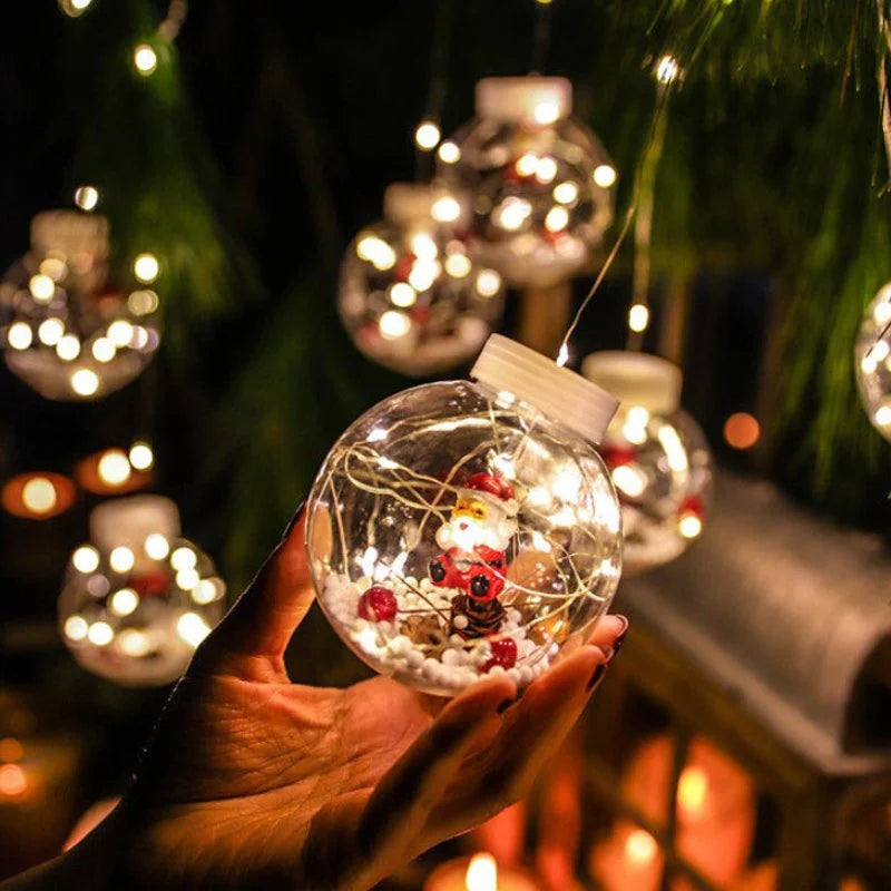 Cordão de Luzes Led Decorativas para Natal com Bolinhas Festivas Lavielle