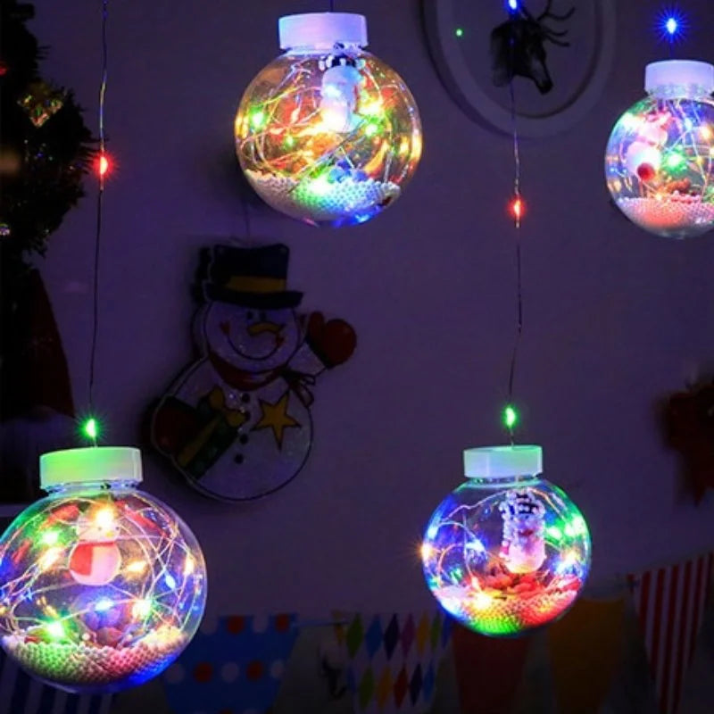 Cordão de Luzes Led Decorativas para Natal com Bolinhas Festivas Lavielle