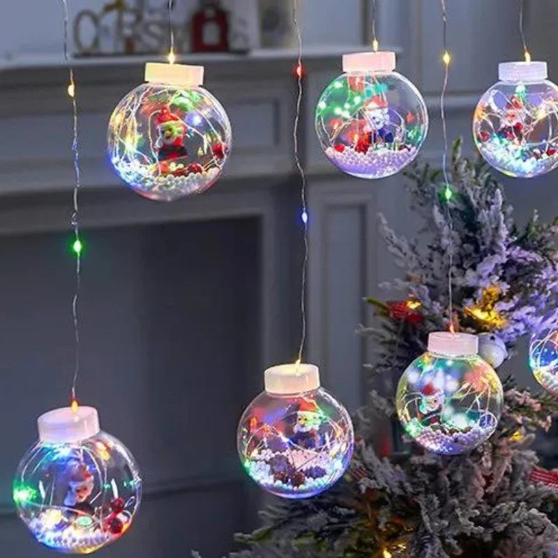 Cordão de Luzes Led Decorativas para Natal com Bolinhas Festivas Lavielle