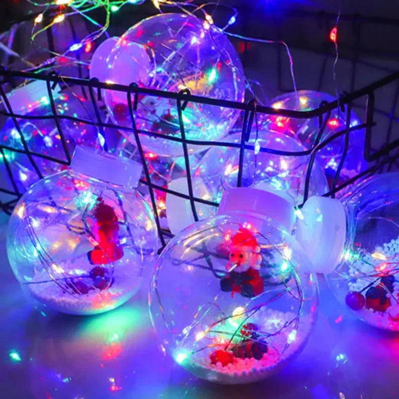 Cordão de Luzes Led Decorativas para Natal com Bolinhas Festivas Lavielle